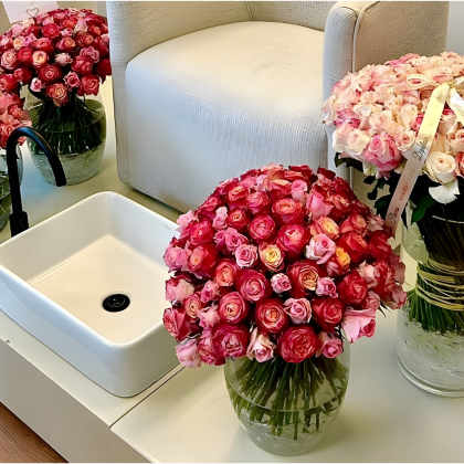 400 Pink Roses