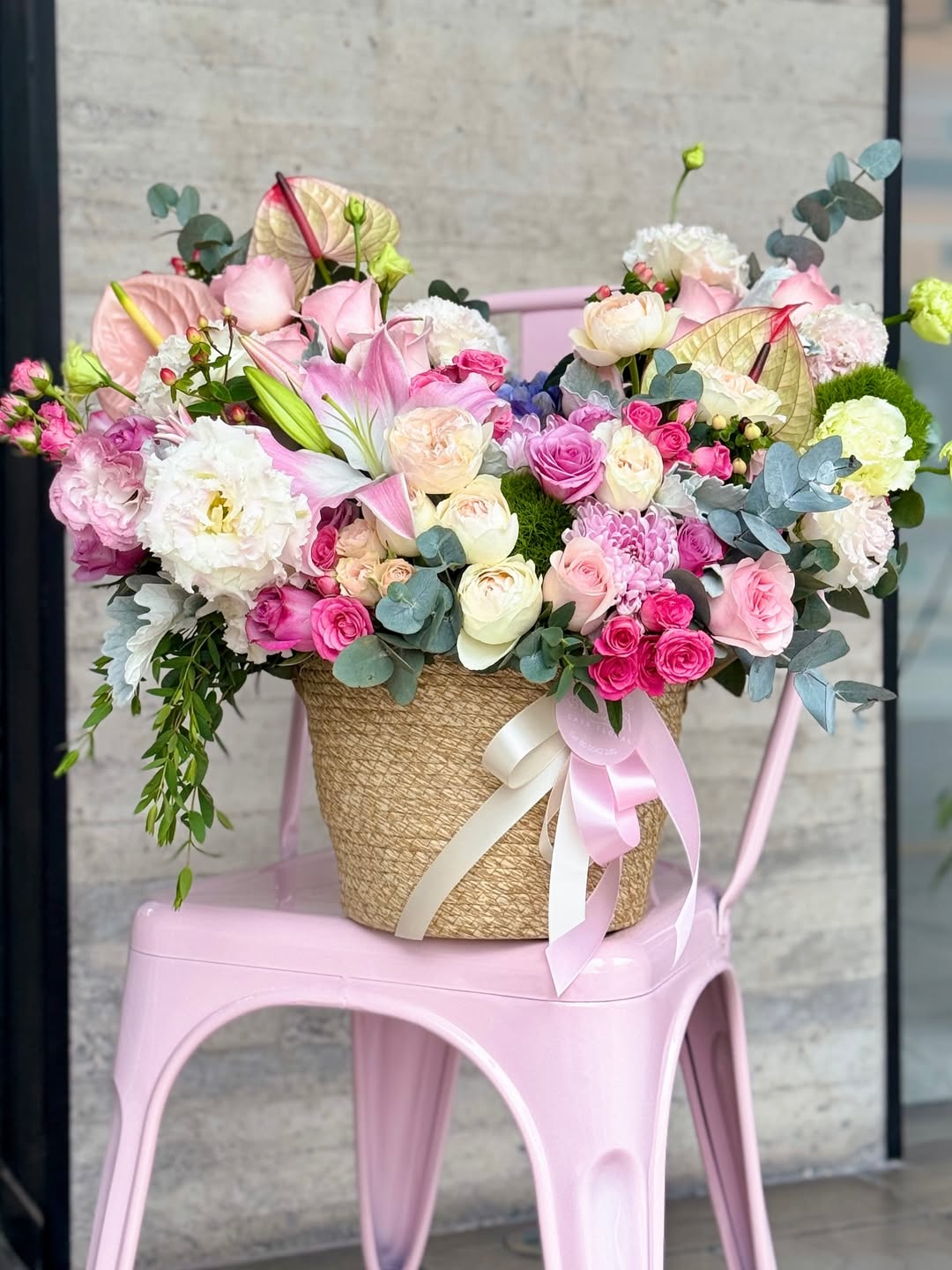 Fully Blooming Basket